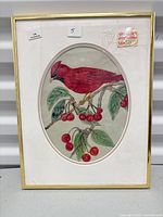 Front view of framed artwork showing image, mat and frame