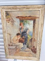 Full view of framed painting