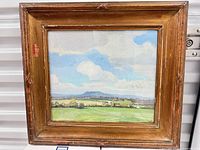 Front view of framed painting