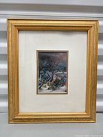Front view of framed print