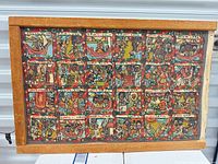 Front view of framed Persian story oil painting