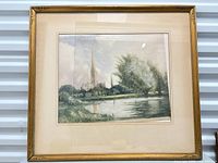 Front view of framed Salisbury print
