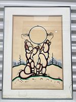 Full view of framed artwork