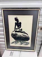 Framed monochrome print front view