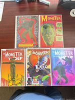 All five variant cover comics bagged and boarded