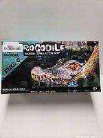Front of Akargol crocodile toy retail box