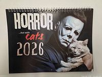 Front cover showing Michael Myers holding a white cat