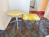 Stool and side table overall view