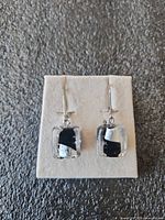 Full view of earring pair on card