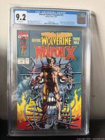 Front view of CGC-slabbed Marvel Comics Presents #72 graded 9.2