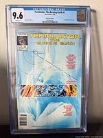 Front view of graded comic in CGC slab showing title, publisher, grade 9.6