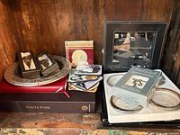Group shot of all bar accessories on shelf
