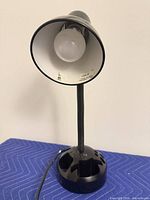 Front view showing bulb and interior reflector