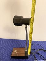 Full view of lamp showing height measurement