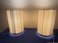 Both lamps illuminated, front view