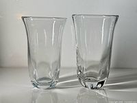 Both vases front view showing form and relative size