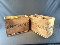 both crates front view showing PEPSI-COLA logos