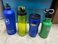 Front view of all four bottles upright