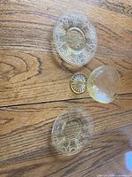 Set laid out showing both saucers and one cup