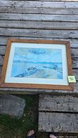 Framed lithograph full view