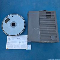 Projector, slide tray and manual overview