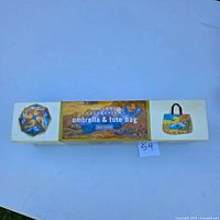 Front of boxed Van Gogh umbrella & tote set