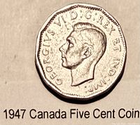 Obverse showing King George VI portrait and inscription