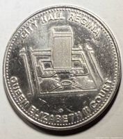 Obverse with City Hall design and inscriptions