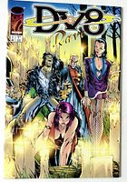 Front cover of DV8: Rave #1 comic, shows title logo and character artwork