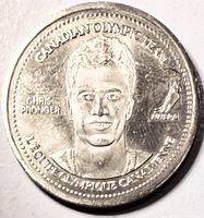 Obverse showing Chris Pronger portrait, bilingual legend and NHLPA logo