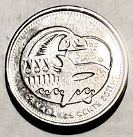 Reverse showing Orca design, denomination, year