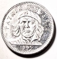 Obverse showing Che Guevara portrait, legend and date