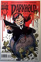 Front cover of Darkhold: Pages from the Book of Sins #16 comic showing art and titles