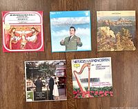 Front covers of all five LPs