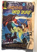 Front cover of Grimm's Ghost Stories #7 showing severe damage