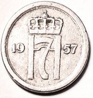 Obverse showing crowned H7 monogram with date 1957