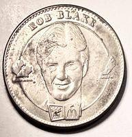 Obverse showing Rob Blake portrait and design details