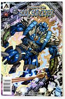 Front cover of the comic showing title, publisher logo, artwork, price and issue number