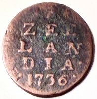 Reverse side with ZEE LAN DIA 1736 text visible