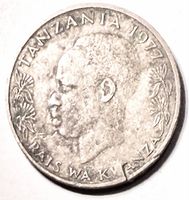 Obverse showing Julius Nyerere portrait and legends
