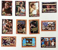 Front view of all ten cards
