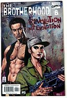 Front cover of Marvel Comics “The Brotherhood” #6 showing artwork and issue details