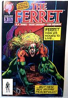 Front cover of The Ferret #3 comic showing title, publisher logo, price, and cover art