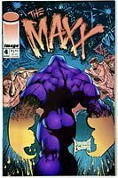Front cover of The Maxx comic showing artwork and publisher logo
