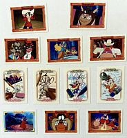 Front view of all twelve cards laid out