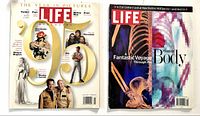 Both magazine front covers side by side