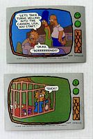 Fronts of both cards showing artwork and card numbers 77 and 2