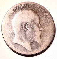 Obverse showing uncrowned portrait of Edward VII