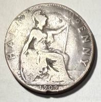 Reverse showing seated Britannia, date 1909