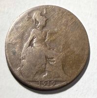 Reverse showing seated Britannia and 1919 date